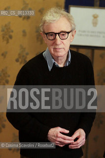 13-04-2012 Rome.Photocall of the film To Rome with love directed by Woody Allen.In the photo Woody Allen.. ©Cosima Scavolini/Rosebud2