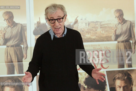 13-04-2012 Rome.Photocall of the film To Rome with love directed by Woody Allen.In the photo Woody Allen.. ©Cosima Scavolini/Rosebud2