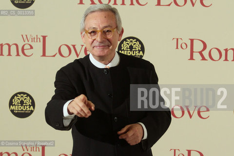 13-04-2012 Rome.Première of the film To Rome with love directed by Woody Allen.In the photo Leo Gullotta.. ©Cosima Scavolini/Rosebud2