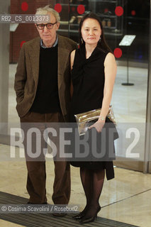 13-04-2012 Rome.Première of the film To Rome with love directed by Woody Allen.In the photo Woody Allen Soon Yi.. ©Cosima Scavolini/Rosebud2