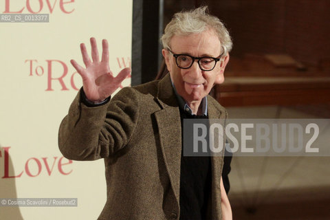 13-04-2012 Rome.Première of the film To Rome with love directed by Woody Allen.In the photo Woody Allen .. ©Cosima Scavolini/Rosebud2