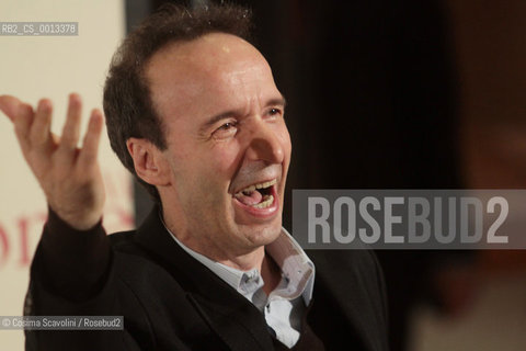 13-04-2012 Rome.Première of the film To Rome with love directed by Woody Allen.In the photo  Roberto Benigni.. ©Cosima Scavolini/Rosebud2