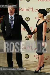 13-04-2012 Rome.Première of the film To Rome with love directed by Woody Allen.In the photo Alec Baldwin and wife Ilaria.. ©Cosima Scavolini/Rosebud2