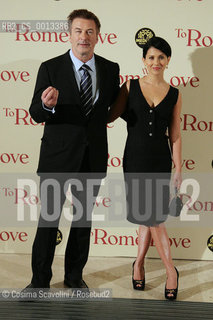 13-04-2012 Rome.Première of the film To Rome with love directed by Woody Allen.In the photo Alec Baldwin and wife Ilaria.. ©Cosima Scavolini/Rosebud2