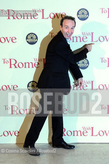 13-04-2012 Rome.Première of the film To Rome with love directed by Woody Allen.In the photo  Roberto Benigni.. ©Cosima Scavolini/Rosebud2