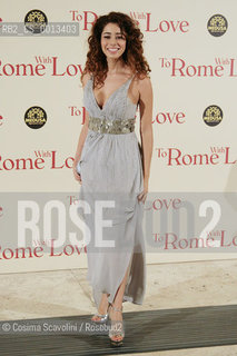 13-04-2012 Rome.Première of the film To Rome with love directed by Woody Allen.In the photo Aurora Cossio.. ©Cosima Scavolini/Rosebud2