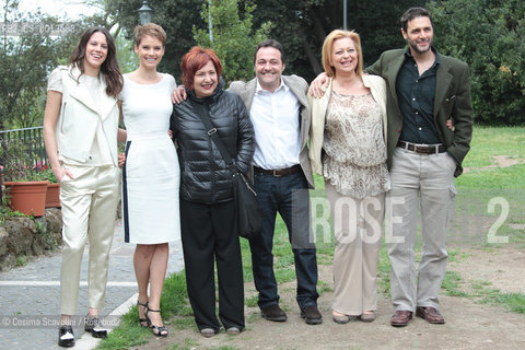 23-04-2012 Rome.Presentation of the film Maternity blues.In the photo the cast. ©Cosima Scavolini/Rosebud2