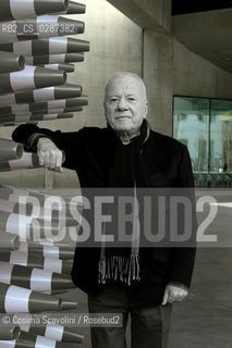 Rome, 12-02-2014.Culture.Art critic Achille Bonito Oliva presents his tv program Fuori quadro, pictured at MAXXI Museum in Rome.In the photo Achille Bonito Oliva ©Cosima Scavolini/Rosebud2