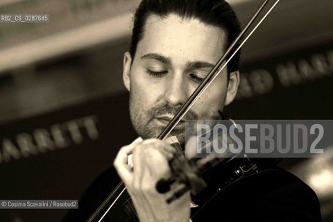 Rome, 17-02-3014.Entertainment.Musician David presents the fikm Il violinista del diavolo.In the photo David Garrett ©Cosima Scavolini/Rosebud2