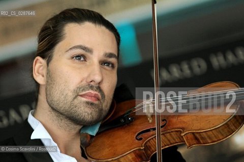 Rome, 17-02-3014.Entertainment.Musician David presents the fikm Il violinista del diavolo.In the photo David Garrett ©Cosima Scavolini/Rosebud2