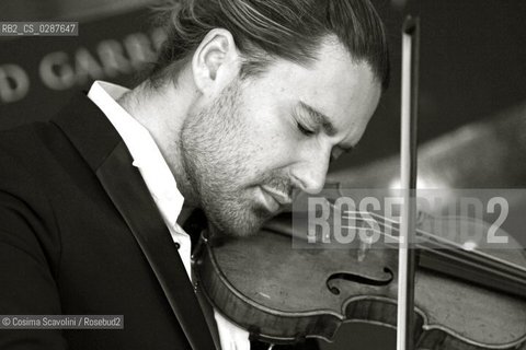 Rome, 17-02-3014.Entertainment.Musician David presents the fikm Il violinista del diavolo.In the photo David Garrett ©Cosima Scavolini/Rosebud2