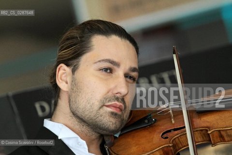 Rome, 17-02-3014.Entertainment.Musician David presents the fikm Il violinista del diavolo.In the photo David Garrett ©Cosima Scavolini/Rosebud2