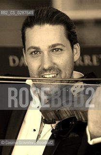 Rome, 17-02-3014.Entertainment.Musician David presents the fikm Il violinista del diavolo.In the photo David Garrett ©Cosima Scavolini/Rosebud2