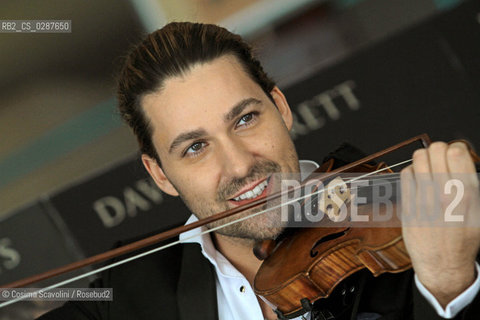 Rome, 17-02-3014.Entertainment.Musician David presents the fikm Il violinista del diavolo.In the photo David Garrett ©Cosima Scavolini/Rosebud2