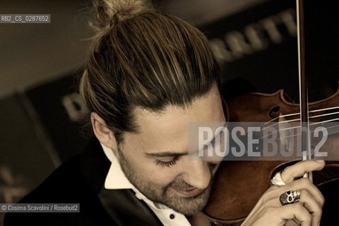 Rome, 17-02-3014.Entertainment.Musician David presents the fikm Il violinista del diavolo.In yje photo David Garrett ©Cosima Scavolini/Rosebud2