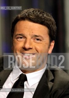 Italian Premier Matteo renzi on a talkshow in 2013.In the photo Matteo Renzi ©Cosima Scavolini/Rosebud2