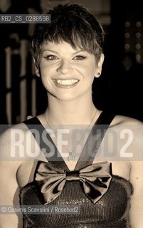 Rome, 2009.Singer Alessandra Amoroso during a tv show.In the photo Alessandra Amoroso ©Cosima Scavolini/Rosebud2