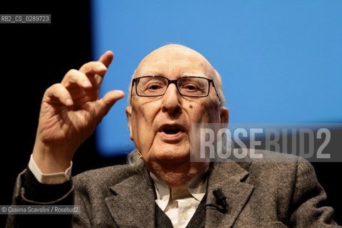 Rome, 16-03-2014.Entertainment.Book Fair Libri come at Auditorium Parco della Musica.In the photo writer Andrea Camilleri ©Cosima Scavolini/Rosebud2