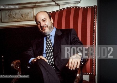 US Economic journalist and writer Alan Friedman pictured at Eden Hotel in Rome in the nineties ©Cosima Scavolini/Rosebud2