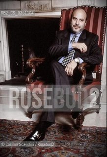 US Economic journalist and writer Alan Friedman pictured at Eden Hotel in Rome in the nineties ©Cosima Scavolini/Rosebud2