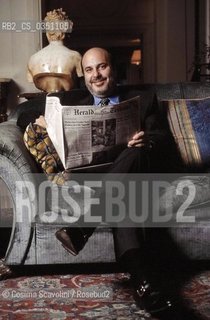 US Economic journalist and writer Alan Friedman pictured at Eden Hotel in Rome in the nineties ©Cosima Scavolini/Rosebud2