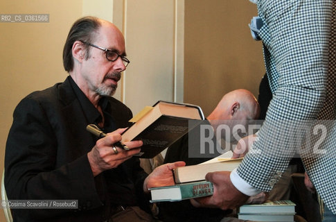 US Crime novelist Jeffrey Deaver pictured in Viterbo, Italy, at presentation of his new novel The burial hour.In the photo Jeffrey Deaver ©Cosima Scavolini/Rosebud2