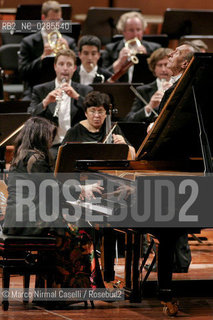 conductor Claudio Abbado , piano Martha Argerich Roma 2005 ©Marco Nirmal Caselli/Rosebud2