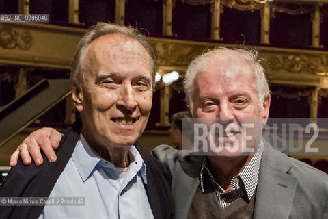 conductor Claudio Abbado with Mahler Chamber orchestra Ferrara Teatro Comunale 2007 ©Marco Nirmal Caselli/Rosebud2