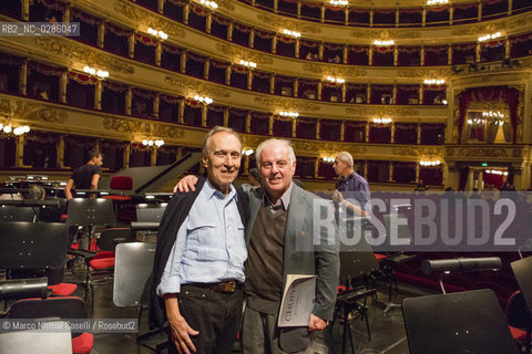 conductor Claudio Abbado with Mahler Chamber orchestra Ferrara Teatro Comunale 2007 ©Marco Nirmal Caselli/Rosebud2