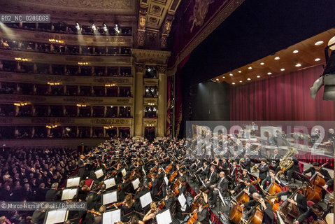 P153_Claudio_Abbado_Daniel_Baremboin_Orch_Mozart_Filarmonica_della_Scala_Concerto_Milano_30_10_12 ©Marco Nirmal Caselli/Rosebud2