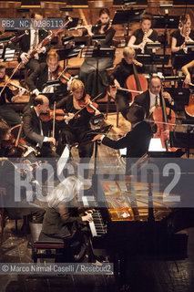 MCO - Claudio Abbado - Martha Argerich 5 marzo 2012 .Teatro Comunale di Ferrara.Mahler Chamber Orchestra.Claudio Abbado, direttore.Martha Argerich, pianoforte ©Marco Nirmal Caselli/Rosebud2