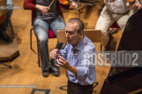 ORCHESTRA MOZART .CLAUDIO ABBADO direttore.REINHOLD FRIEDRICH tromba  PROVE 08_06_2013 ©Marco Nirmal Caselli/Rosebud2