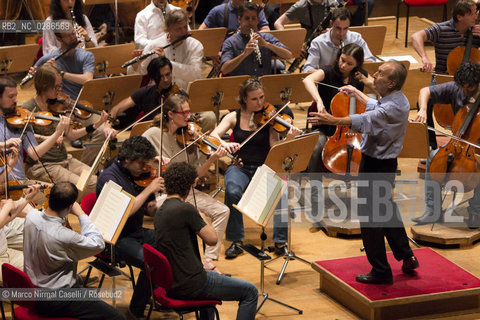 ORCHESTRA MOZART .CLAUDIO ABBADO direttore.REINHOLD FRIEDRICH tromba  PROVE 08_06_2013 ©Marco Nirmal Caselli/Rosebud2