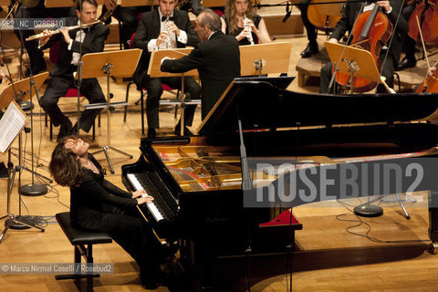 ORCHESTRA MOZART CLAUDIO ABBADO direttore.HÉLÈNE GRIMAUD pianoforte Bologna, Auditorium Manzoni  31 Maggio 2011 ©Marco Nirmal Caselli/Rosebud2