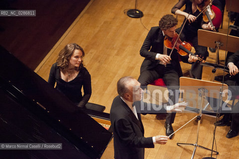 ORCHESTRA MOZART CLAUDIO ABBADO direttore.HÉLÈNE GRIMAUD pianoforte Bologna, Auditorium Manzoni  31 Maggio 2011 ©Marco Nirmal Caselli/Rosebud2