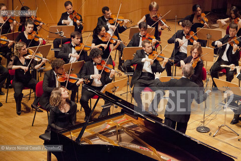 ORCHESTRA MOZART CLAUDIO ABBADO direttore.HÉLÈNE GRIMAUD pianoforte Bologna, Auditorium Manzoni  31 Maggio 2011 ©Marco Nirmal Caselli/Rosebud2