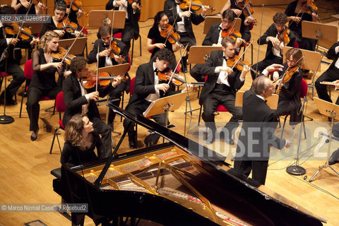 ORCHESTRA MOZART CLAUDIO ABBADO direttore.HÉLÈNE GRIMAUD pianoforte Bologna, Auditorium Manzoni  31 Maggio 2011 ©Marco Nirmal Caselli/Rosebud2