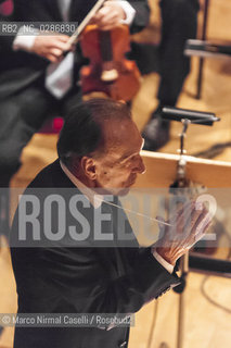 ORCHESTRA MOZART.ARNOLD SCHOENBERG CHOR.CLAUDIO ABBADO, direttore.RACHEL HARNISCH, soprano.SARA MINGARDO, contralto.JAVIER CAMARENA e PAOLO FANALE, tenori.ALEX ESPOSITO, basso 11 giungno 2012 Bologna ©Marco Nirmal Caselli/Rosebud2
