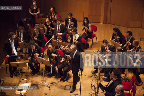 ORCHESTRA MOZART.ARNOLD SCHOENBERG CHOR.CLAUDIO ABBADO, direttore.RACHEL HARNISCH, soprano.SARA MINGARDO, contralto.JAVIER CAMARENA e PAOLO FANALE, tenori.ALEX ESPOSITO, basso 11 giungno 2012 Bologna ©Marco Nirmal Caselli/Rosebud2