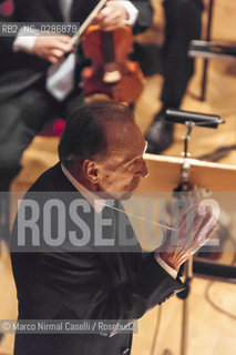 ORCHESTRA MOZART.ARNOLD SCHOENBERG CHOR.CLAUDIO ABBADO, direttore.RACHEL HARNISCH, soprano.SARA MINGARDO, contralto.JAVIER CAMARENA e PAOLO FANALE, tenori.ALEX ESPOSITO, basso 11 giungno 2012 Bologna ©Marco Nirmal Caselli/Rosebud2