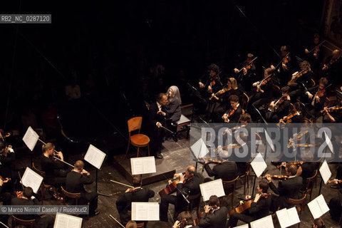 MAHLER CHAMBER ORCHESTRA.ORCHESTRA MOZART.CLAUDIO ABBADO, direttore.MARTHA ARGERICH, pianoforte.Estonian Philharmonic Chamber Choir  14/04/2011 Ferrara Teatro Comunale ©Marco Nirmal Caselli/Rosebud2