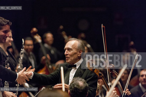 MAHLER CHAMBER ORCHESTRA.ORCHESTRA MOZART.CLAUDIO ABBADO, direttore.MARTHA ARGERICH, pianoforte.Estonian Philharmonic Chamber Choir  14/04/2011 Ferrara Teatro Comunale ©Marco Nirmal Caselli/Rosebud2