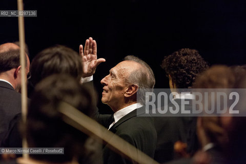 MAHLER CHAMBER ORCHESTRA.ORCHESTRA MOZART.CLAUDIO ABBADO, direttore.MARTHA ARGERICH, pianoforte.Estonian Philharmonic Chamber Choir  14/04/2011 Ferrara Teatro Comunale ©Marco Nirmal Caselli/Rosebud2