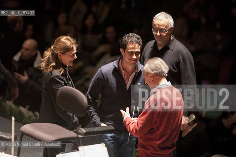 Orchestra Mozart e Orchestra del Maggio Fiorentino Claudio Abbado direttore Diego Matheuz direttore Firenze 22 dicembre 2011 ©Marco Nirmal Caselli/Rosebud2
