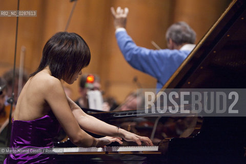 Claudio Abbado conductor Yuja Wang piano FERRARA MUSICA Teatro comunale di Ferrara 2010 ©Marco Nirmal Caselli/Rosebud2