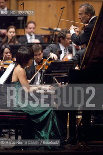 Claudio Abbado conductor Yuja Wang piano FERRARA MUSICA Teatro comunale di Ferrara 2010 ©Marco Nirmal Caselli/Rosebud2
