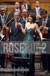 Claudio Abbado conductor Yuja Wang piano FERRARA MUSICA Teatro comunale di Ferrara 2010 ©Marco Nirmal Caselli/Rosebud2