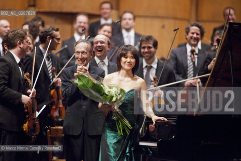 Claudio Abbado conductor Yuja Wang piano FERRARA MUSICA Teatro comunale di Ferrara 2010 ©Marco Nirmal Caselli/Rosebud2