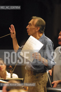 Claudio Abbado conductor / Mahler Chamber Orchestra FERRARA MUSICA 30/05/2001 ©Marco Nirmal Caselli/Rosebud2