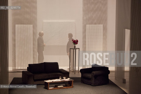 Haber Boni Alberti.Art..di Yasmina Reza ..traduzione Alessandra Serra..regia Giampiero Solari.scene Gianni Carluccio.luci Marcello Iazzetti.costumi Nicoletta Ceccolini..con Alessandro Haber,Alessio Boni, Gigio Alberti ©Marco Nirmal Caselli/Rosebud2